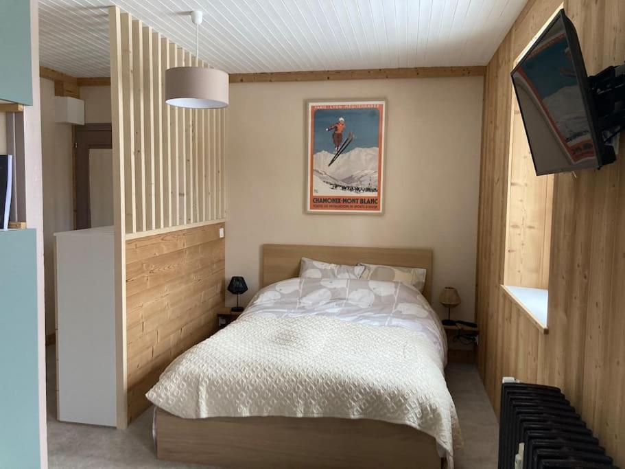 Studio Chaleureux Au Depart Des Sentiers Et Pistes De Ski Lajoux 外观 照片